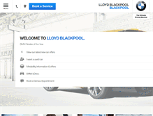 Tablet Screenshot of lloydblackpoolbmw.co.uk